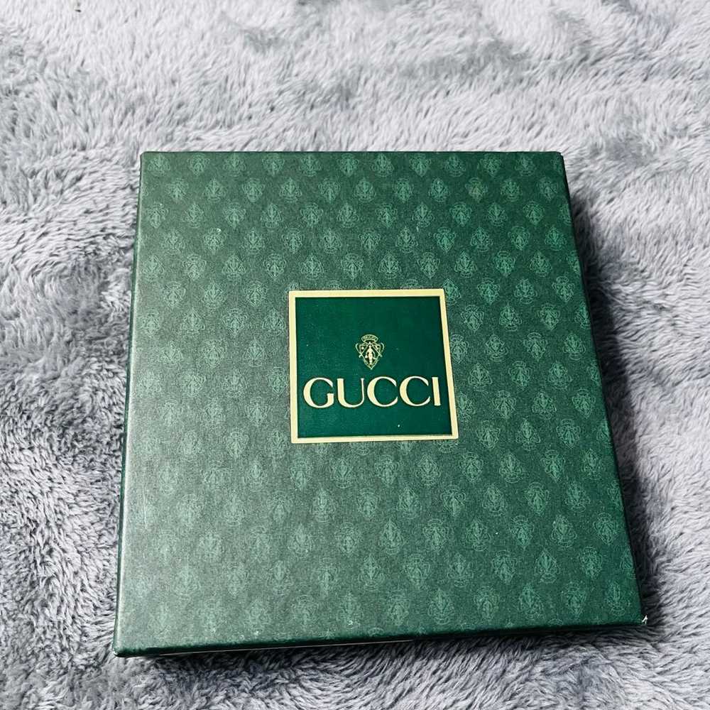 AUTHENTIC Gucci Mens Vintage Leather Wallet Light… - image 12