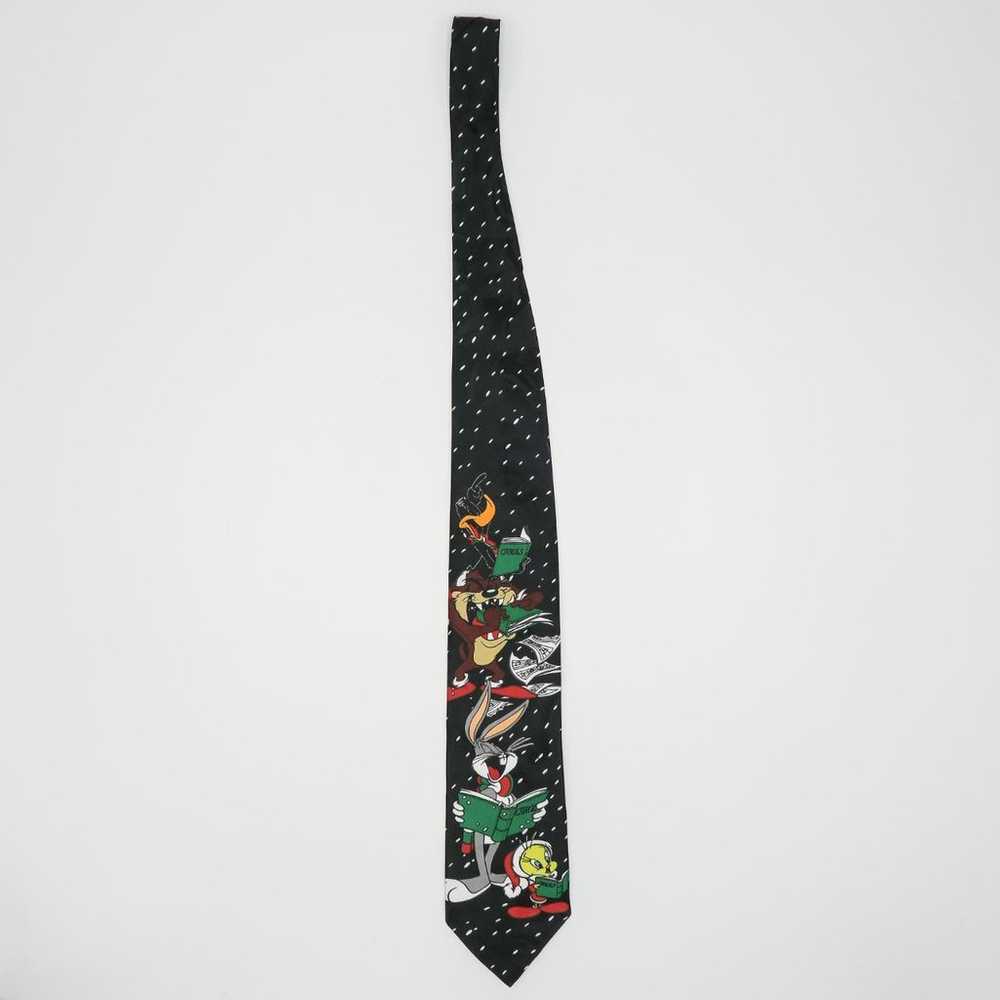 Vintage 90s Looney Tunes Black and Green Christma… - image 2