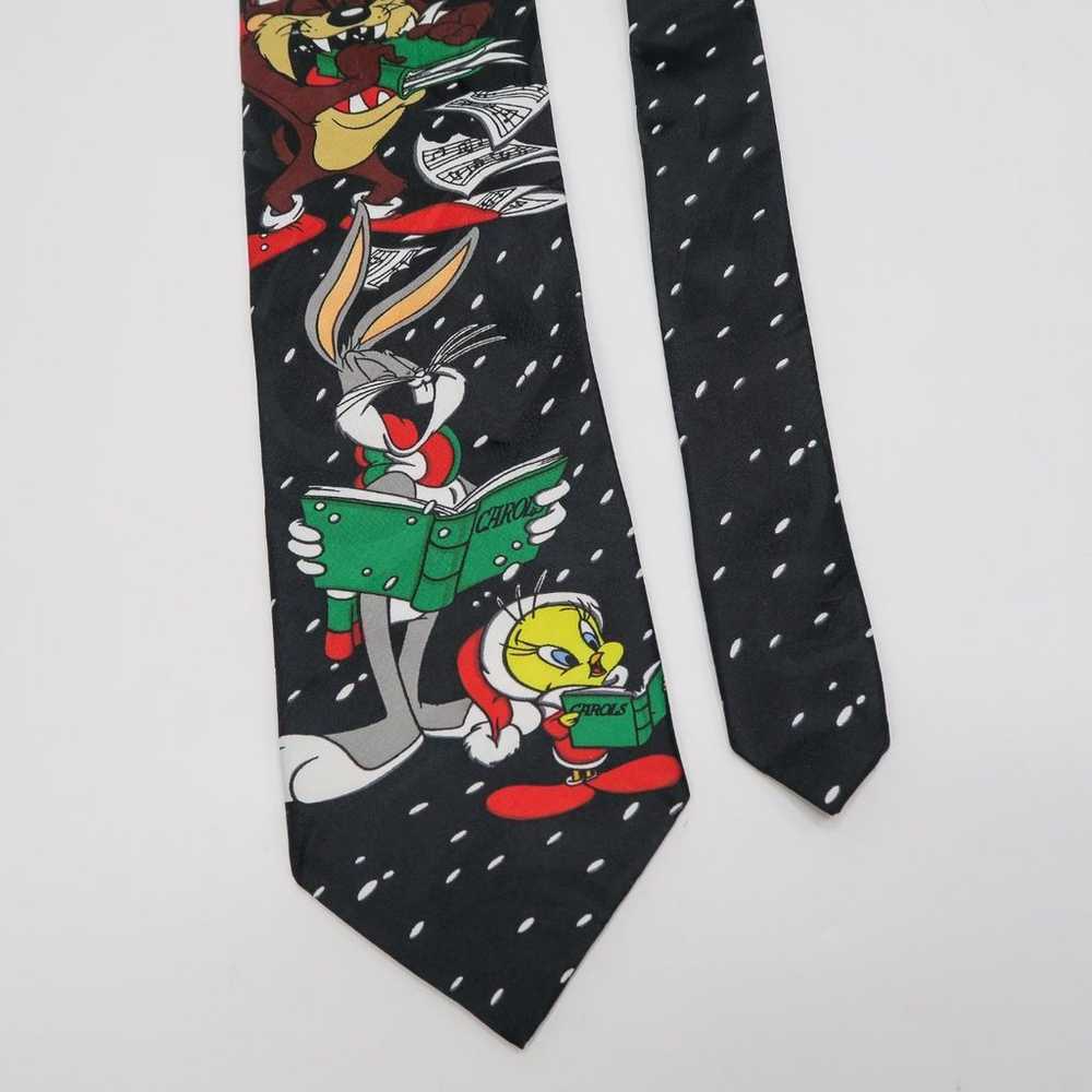 Vintage 90s Looney Tunes Black and Green Christma… - image 5