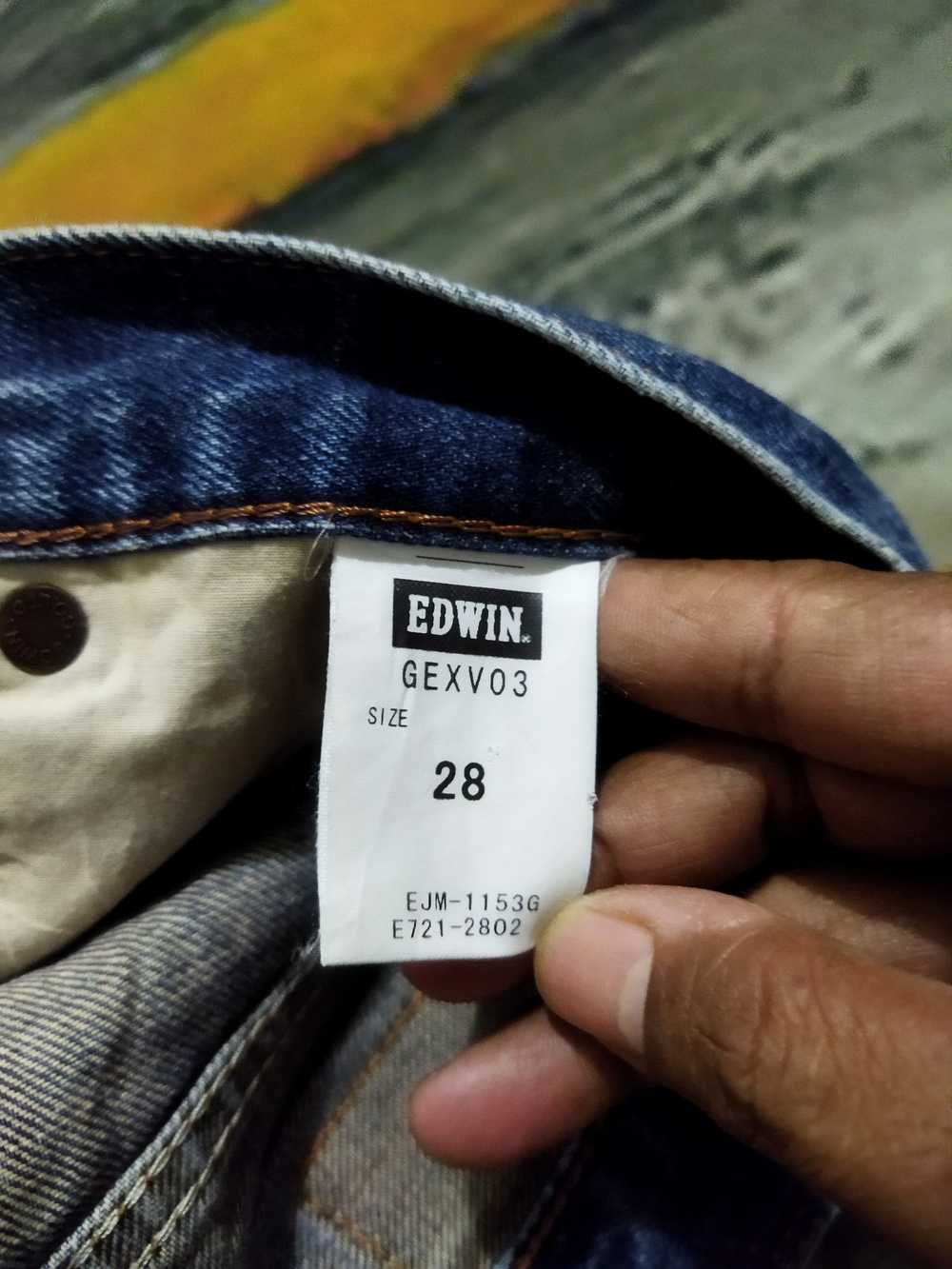 Edwin × Streetwear VINTAGE EDWIN GEXV03 BLUE JEAN… - image 11