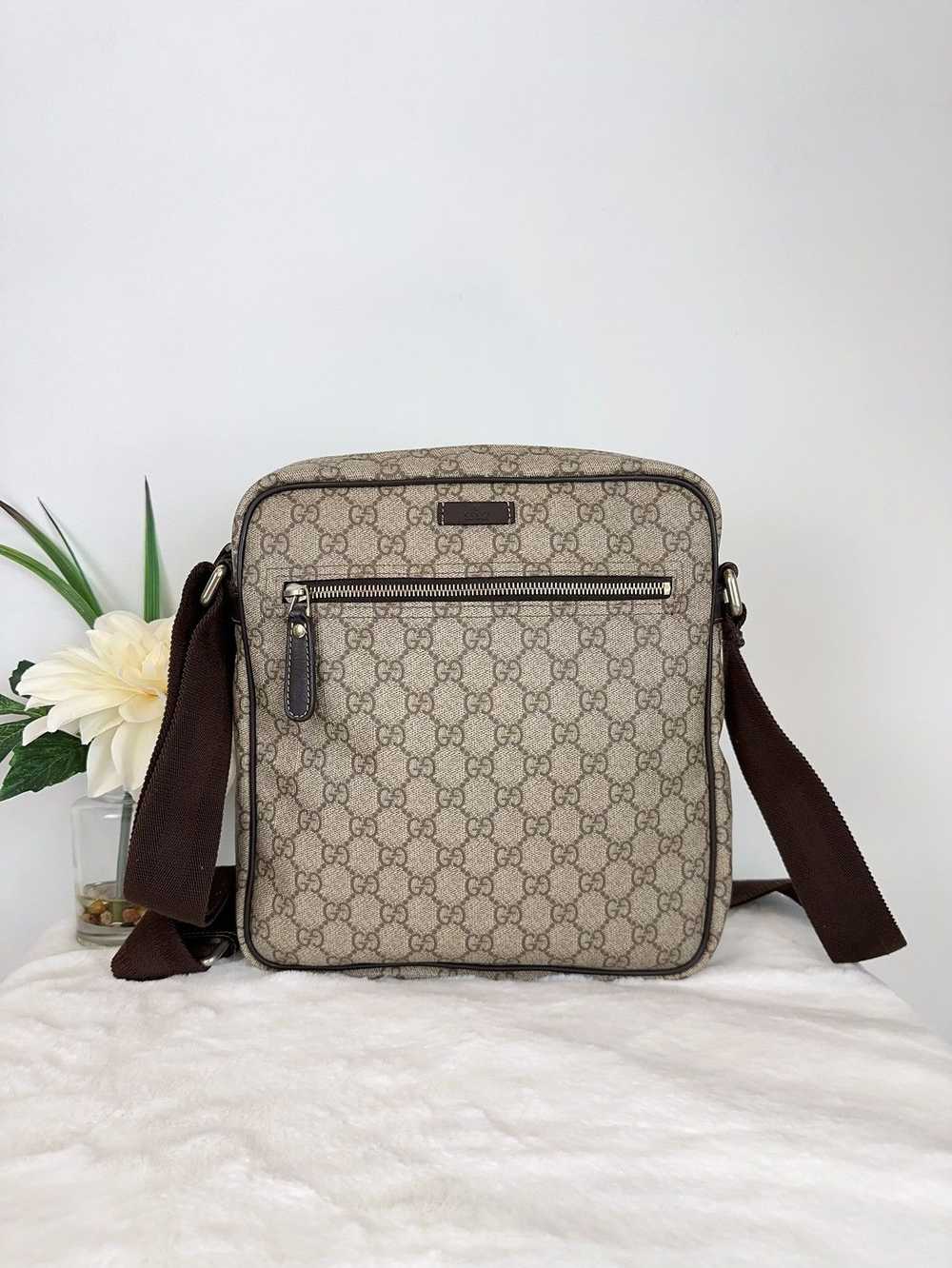 Gucci Pre-owned GUCCI Shoulder Bag GG Supreme Lea… - image 1