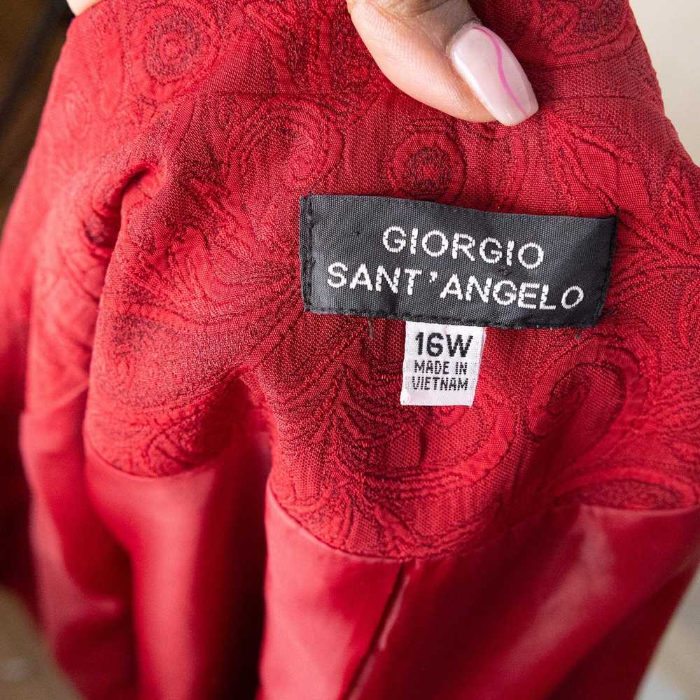Giorgio Giorgio Sant' Angelo Vintage Red Brocade … - image 8