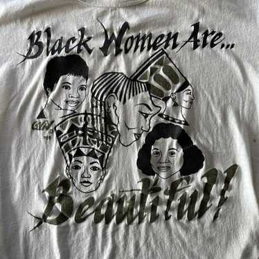Other Vintage 1989 Black Women Are Beautiful T Sh… - image 1
