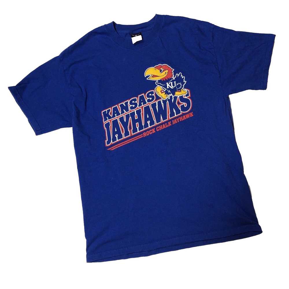 Hanes Jayhawks T-shirt Hanes Beefy T Vintage Kans… - image 1