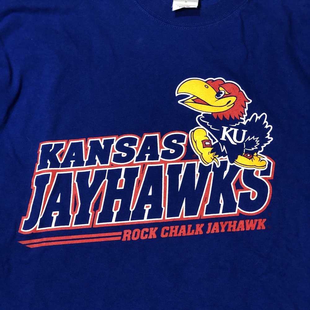 Hanes Jayhawks T-shirt Hanes Beefy T Vintage Kans… - image 2