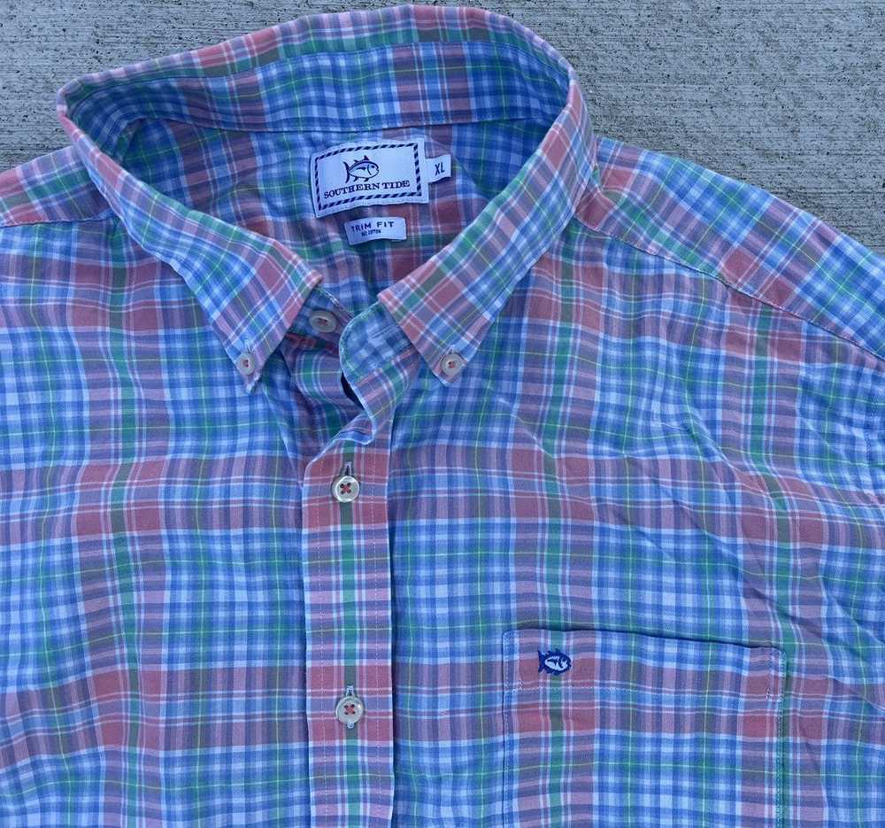 Southern Tide Southern Tide Plaid Casual Button S… - image 1