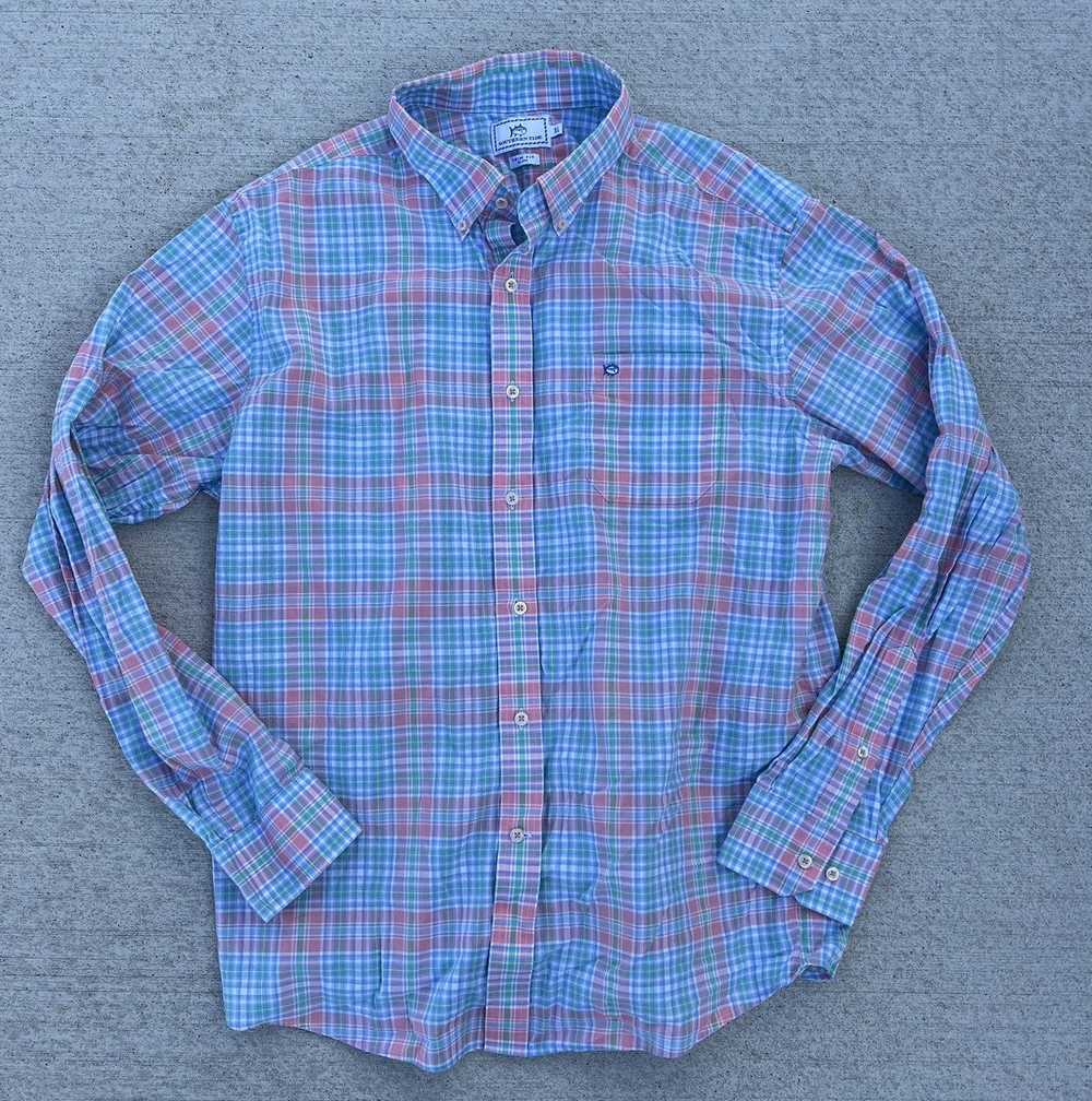 Southern Tide Southern Tide Plaid Casual Button S… - image 2