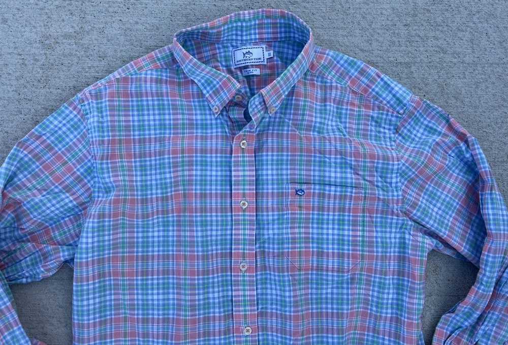 Southern Tide Southern Tide Plaid Casual Button S… - image 3
