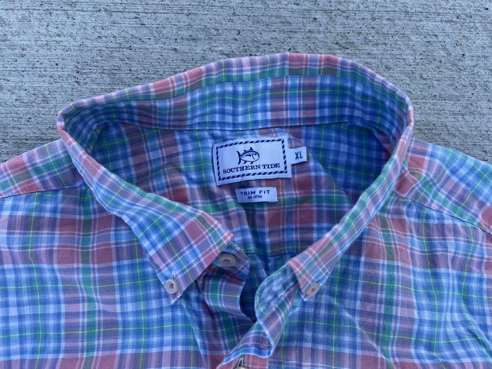 Southern Tide Southern Tide Plaid Casual Button S… - image 4