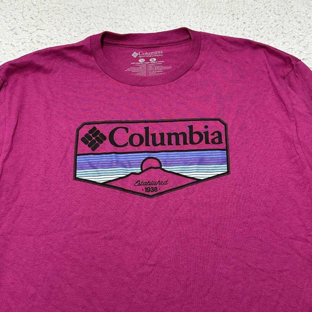 Columbia Columbia Large Long Sleeve Purple Crewne… - image 2