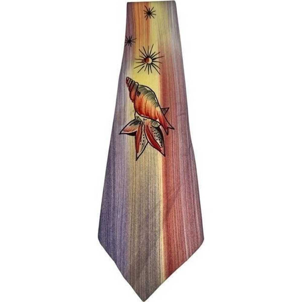 Vintage TIE 1940s Hand Painted California Conch S… - image 4