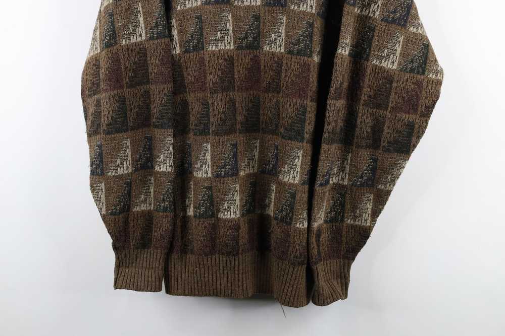 Vintage Vintage 90s Coogi Style Checkered Knit Co… - image 3