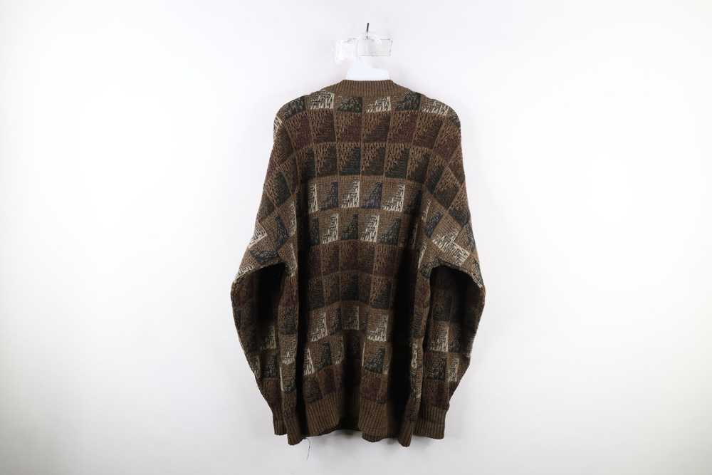 Vintage Vintage 90s Coogi Style Checkered Knit Co… - image 6