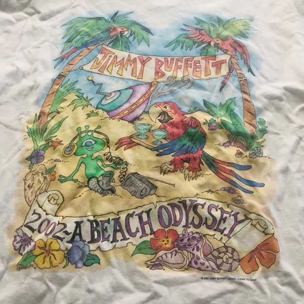 JIMMY BUFFETT A BEACH ODYSSEY T SHIRT VINTAGE - image 2