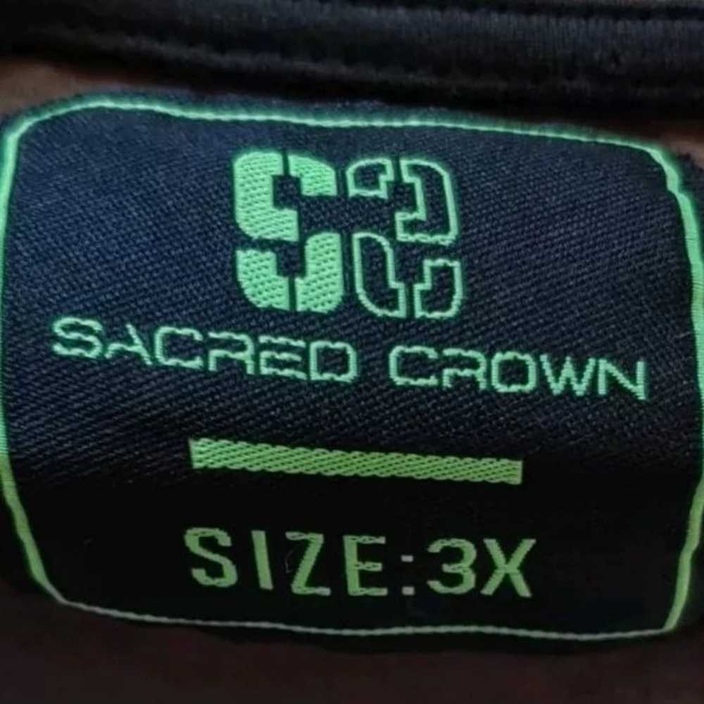 Sacred Crown Paint Splatter Tee Men 3X Camo Fresh… - image 4