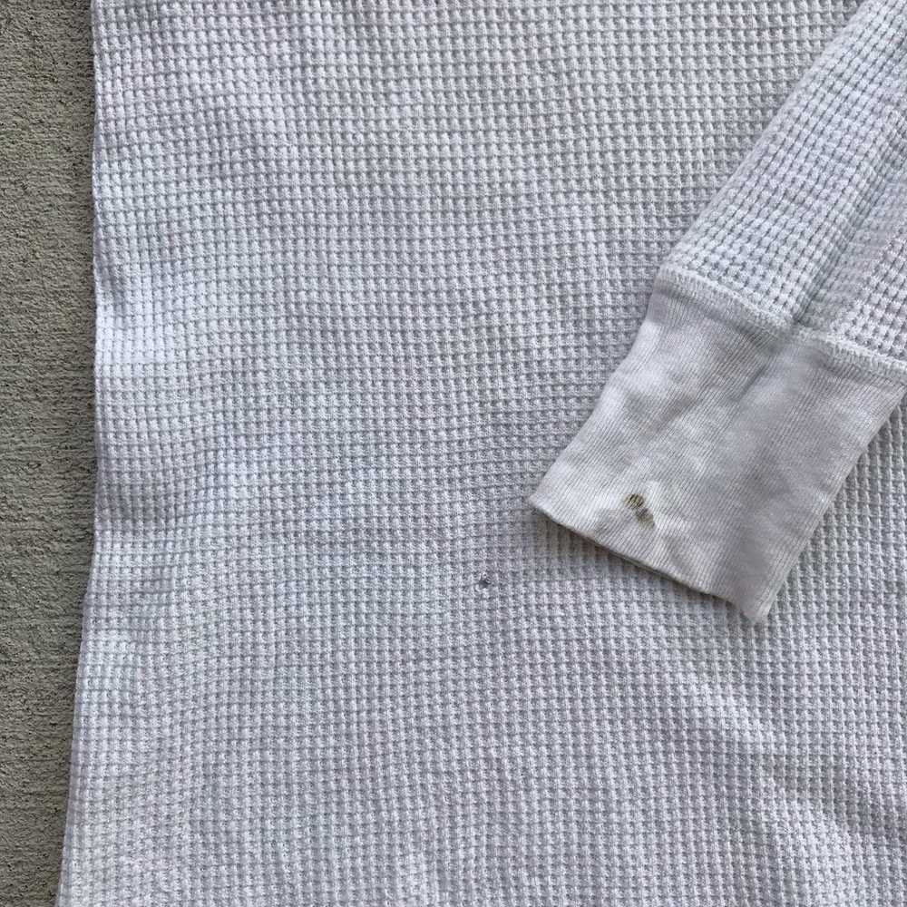 60's K-mart Thermal Waffle Knit Long Sleeve Shirt - image 4