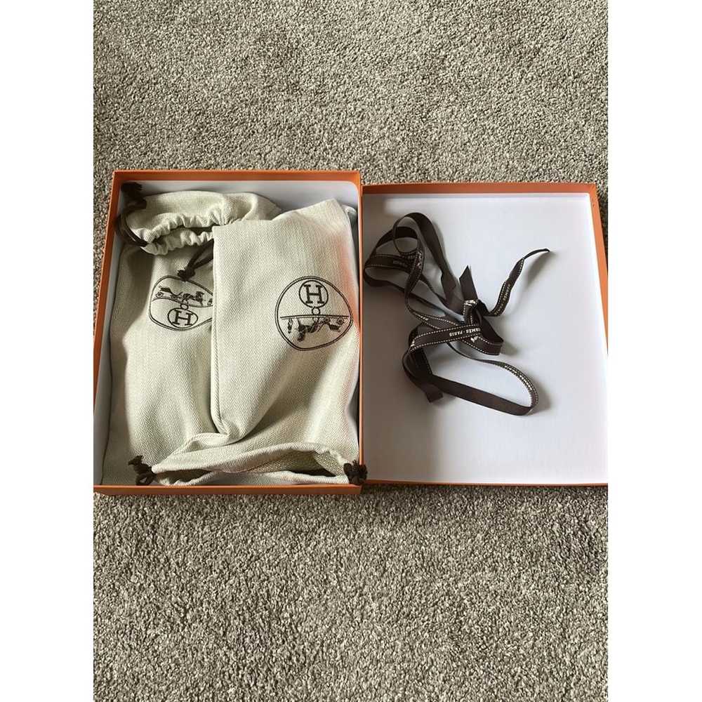 Hermès Oran cloth sandal - image 6