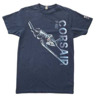 Corsair F4U T-Shirt Navy Size Small - image 1