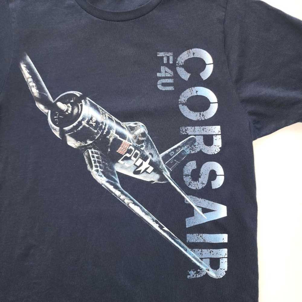 Corsair F4U T-Shirt Navy Size Small - image 4