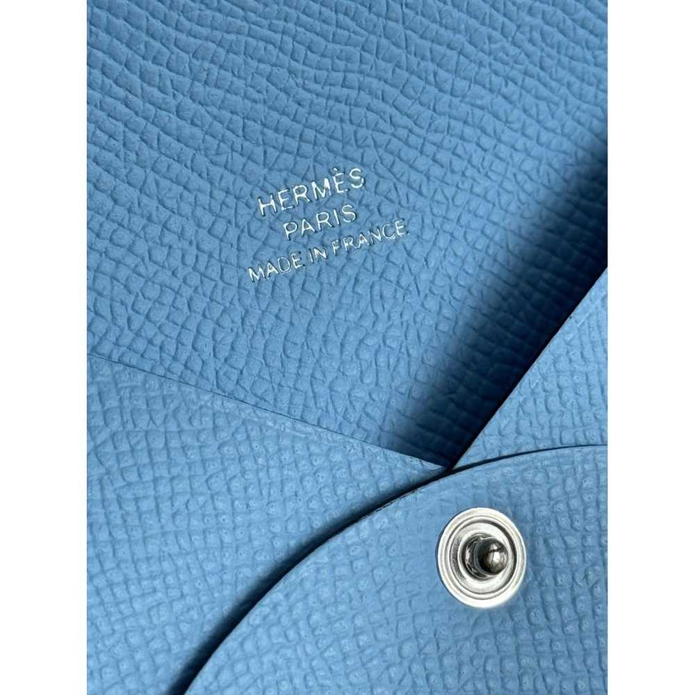 Hermès Calvi leather card wallet - image 2