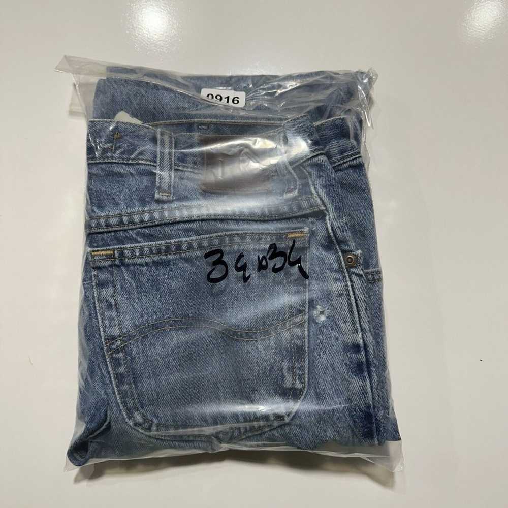 LEE Vintage Straight Leg Jeans Men’s 34 x 34 Blue… - image 10