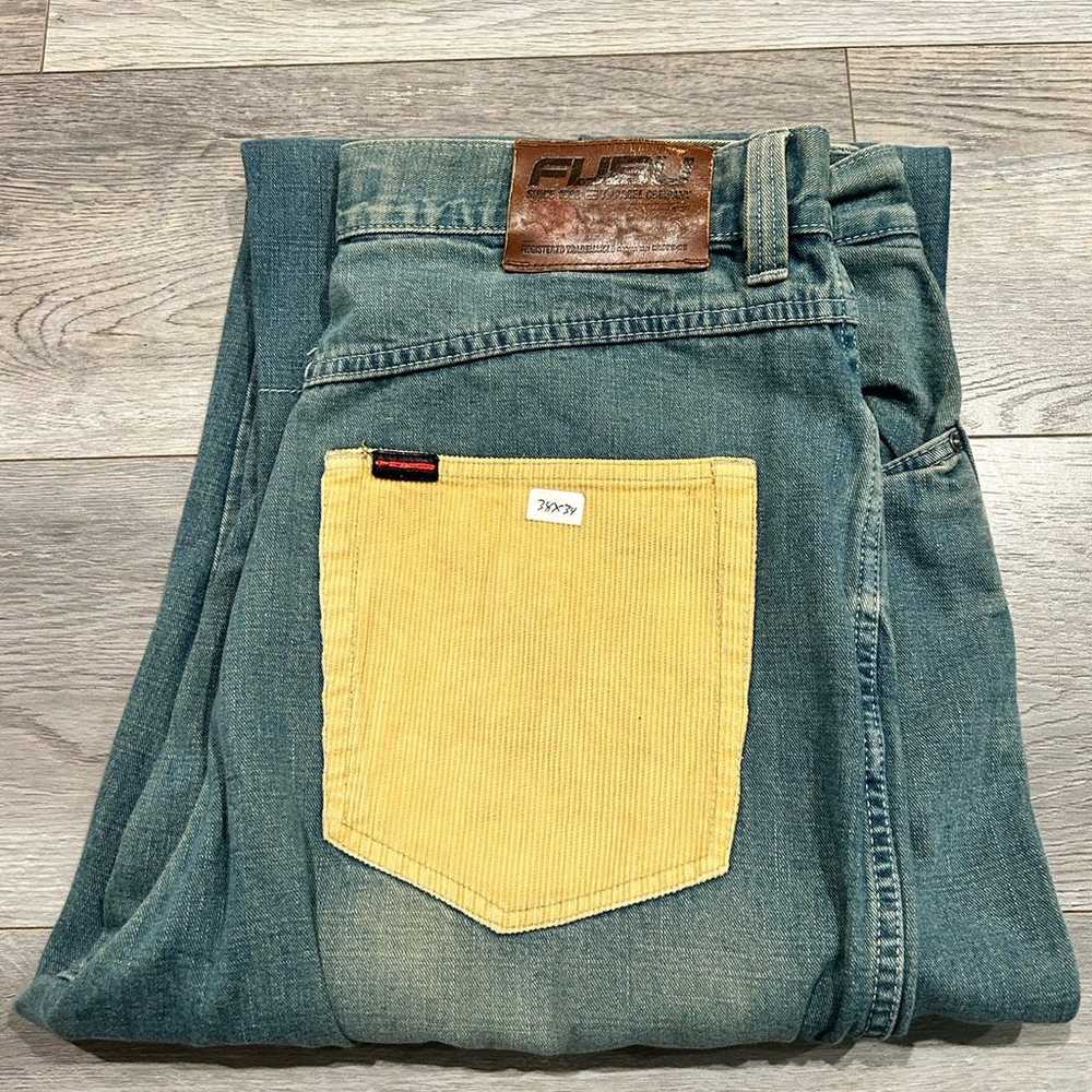 vintage 90s Platinum Fubu Jeans corduroy pockets … - image 12