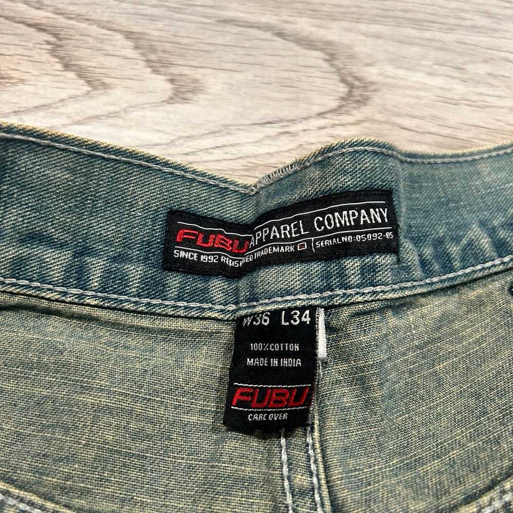 vintage 90s Platinum Fubu Jeans corduroy pockets … - image 5