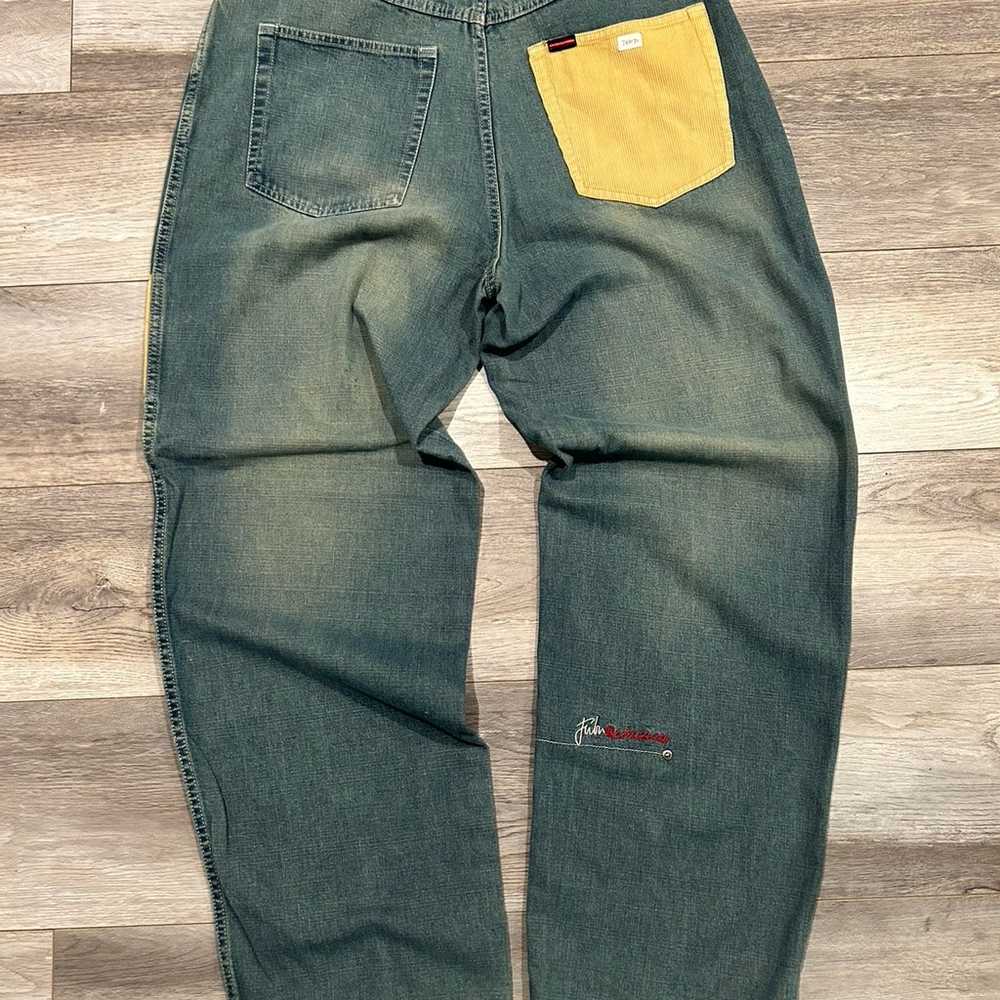 vintage 90s Platinum Fubu Jeans corduroy pockets … - image 8
