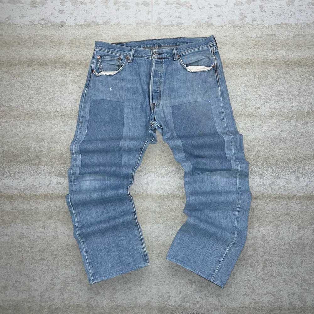 Vintage Levis 501 Straight Fit Jeans with Homemad… - image 1