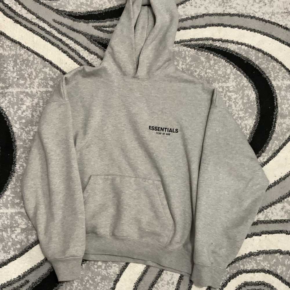 Essentials fear of god (FOG) grey hoodie - image 1