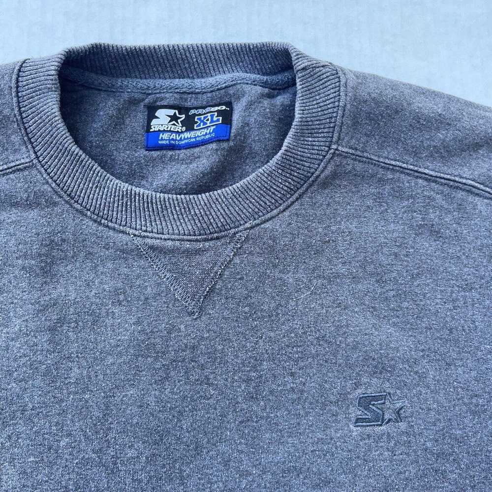 VTG Starter Probo Sweatshirt Mens XL Dark Grey Bl… - image 3
