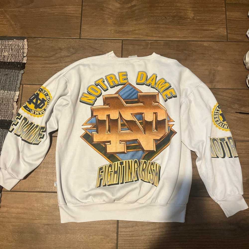 Vintage Notre Dame NCAA Sweatshirt Crewneck - image 2