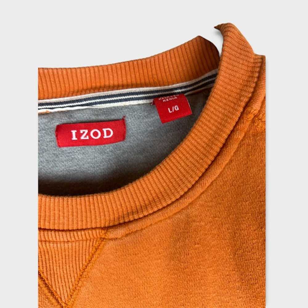 Izod | Vintage Crewneck Sweatshirt Burnt Orange  … - image 6