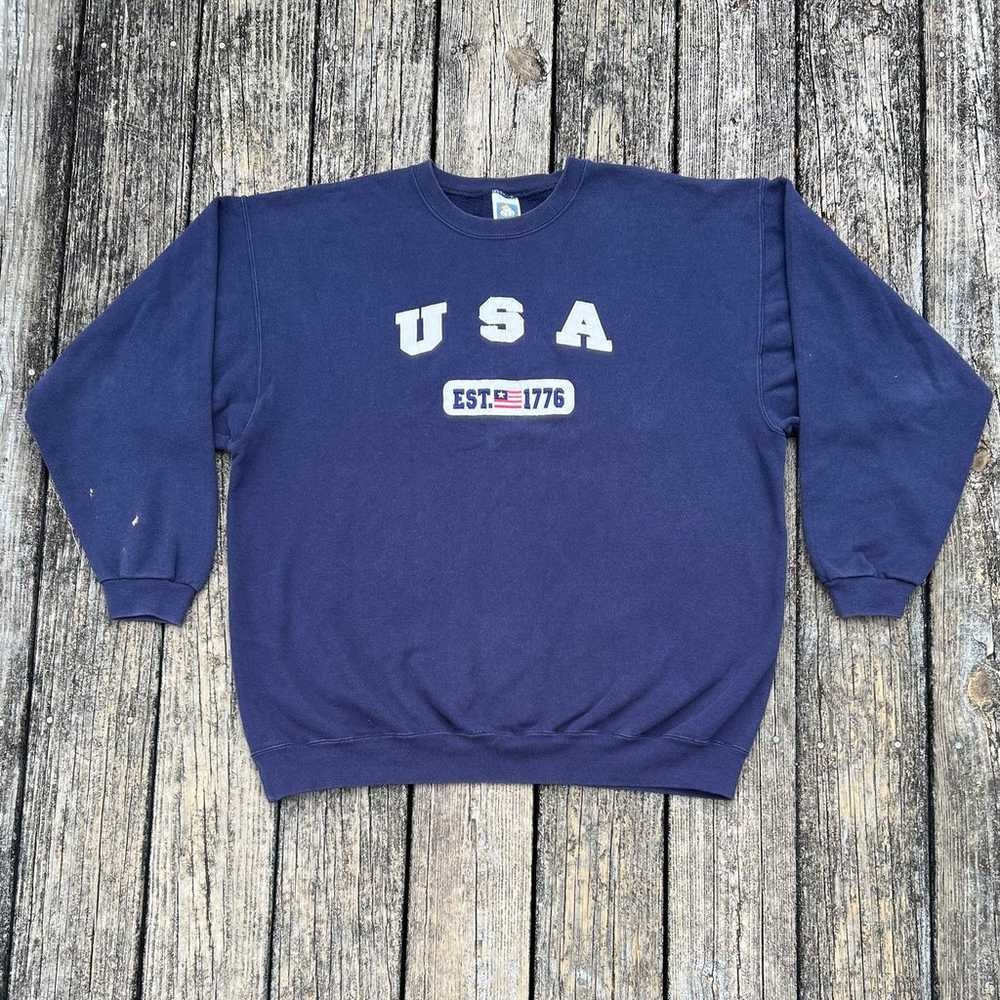 Vintage USA Crewneck Sweatshirt - image 1