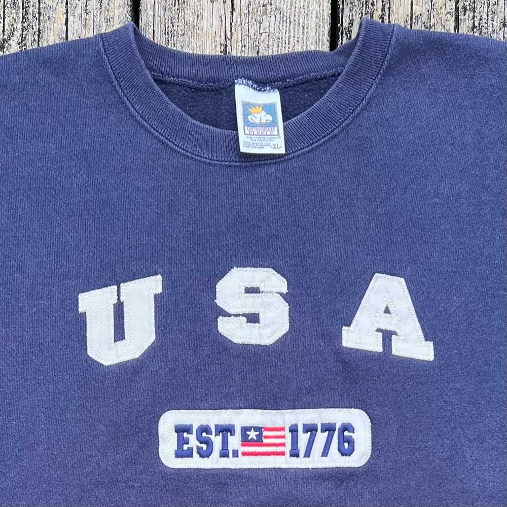 Vintage USA Crewneck Sweatshirt - image 2