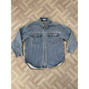 Vintage LEVIS Silver Tab Jacket Mens Medium Blue … - image 1