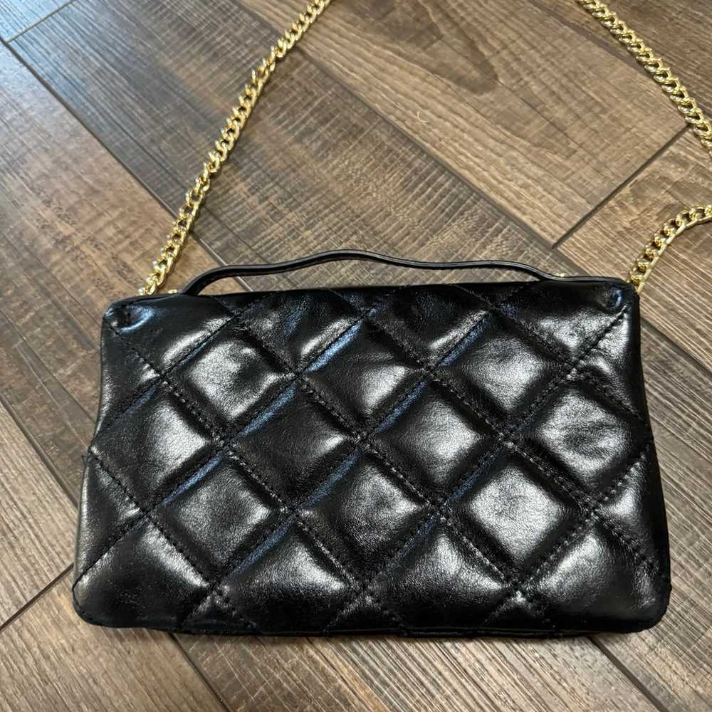 Michael Kors Crossbody Purse Black Quilted - image 3