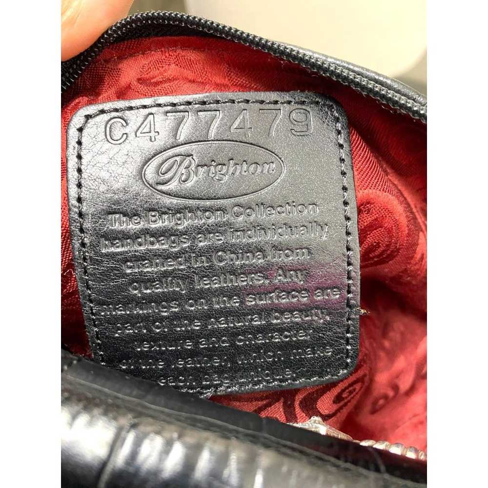Brighton Small Black Hardware Crossbody Leather P… - image 7