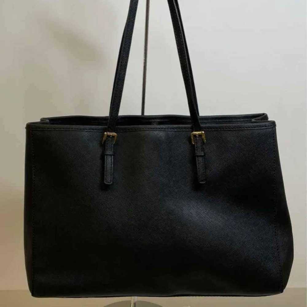 Michael Kors MK DESIGNER Black Tote Purse Handbag - image 2