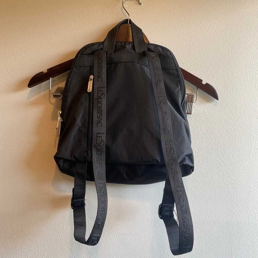 LeSportsac Mini Backpack Black Nylon - image 3