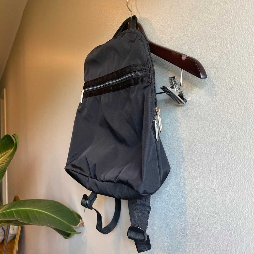LeSportsac Mini Backpack Black Nylon - image 6