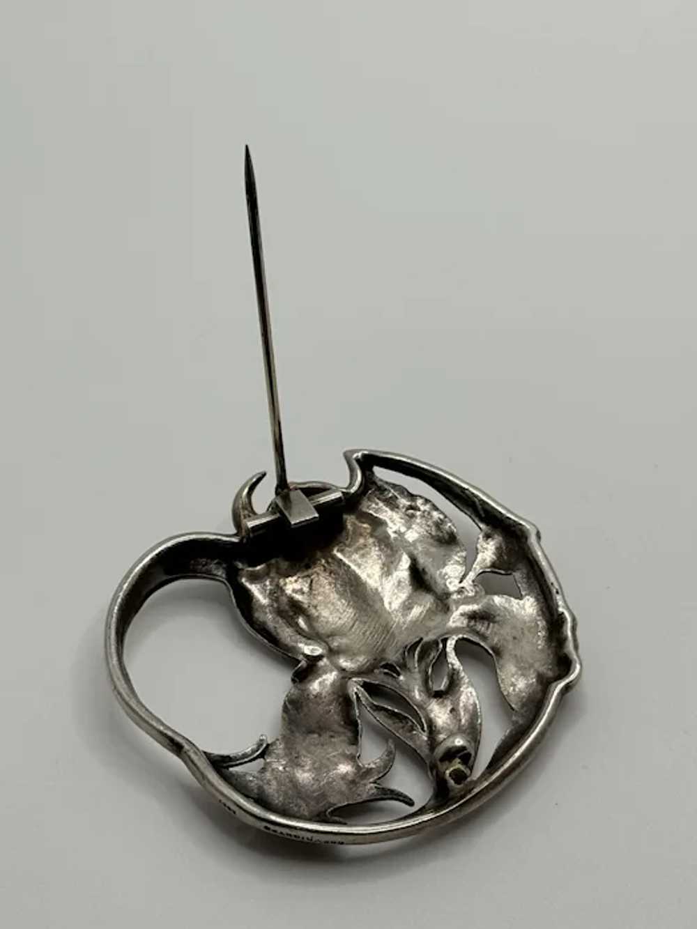 Antique Gorham Signed Art Nouveau Sterling Silver… - image 11