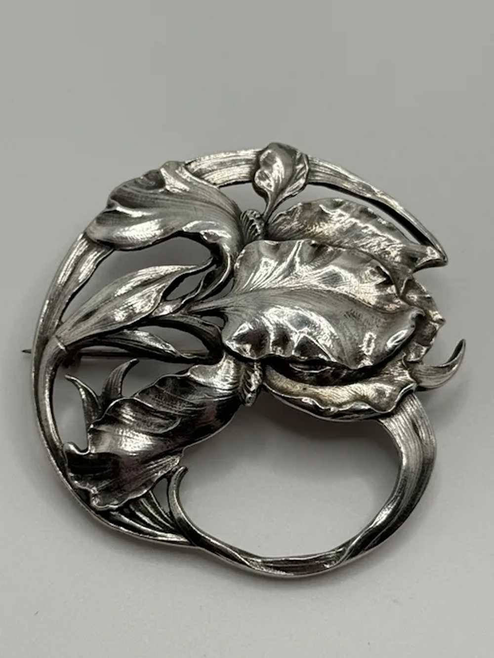 Antique Gorham Signed Art Nouveau Sterling Silver… - image 2