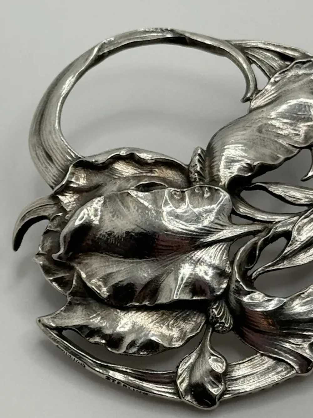 Antique Gorham Signed Art Nouveau Sterling Silver… - image 5