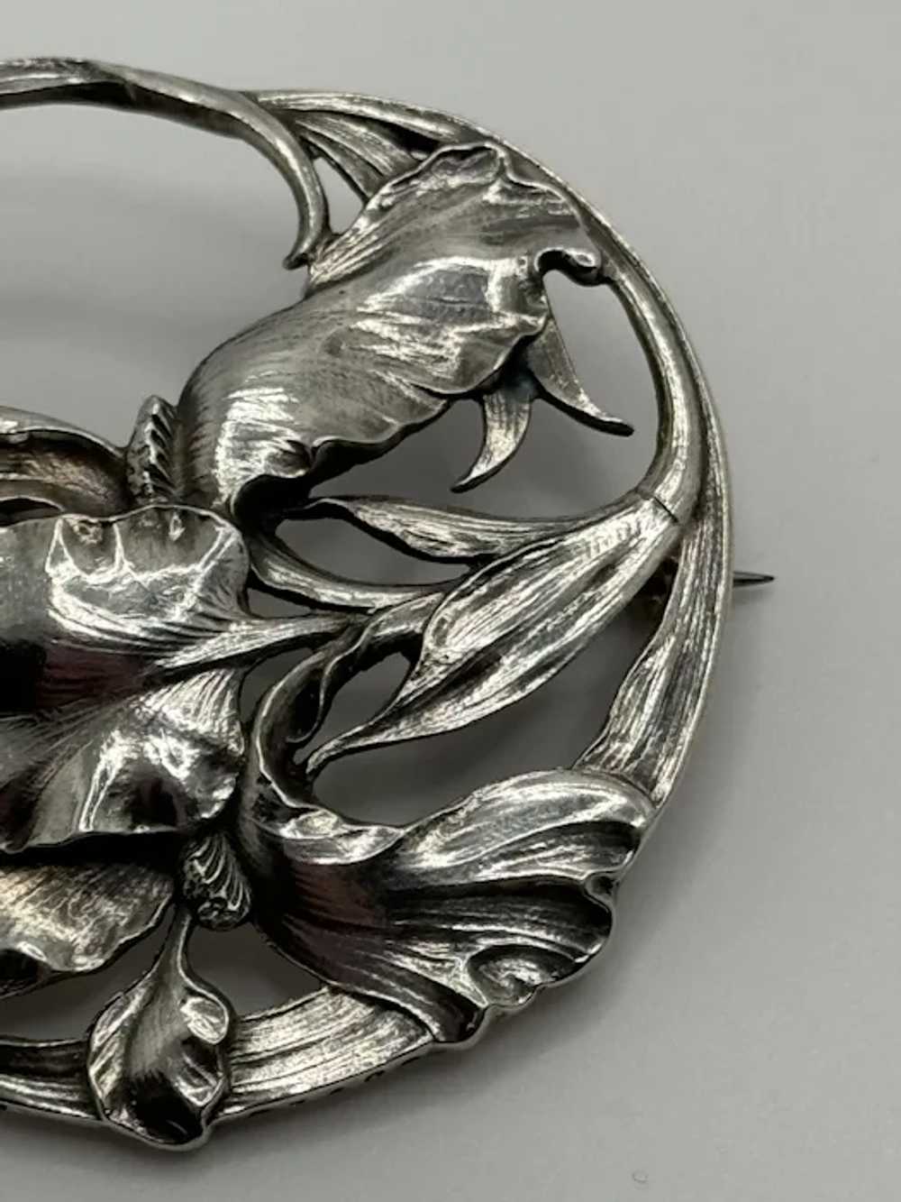 Antique Gorham Signed Art Nouveau Sterling Silver… - image 6