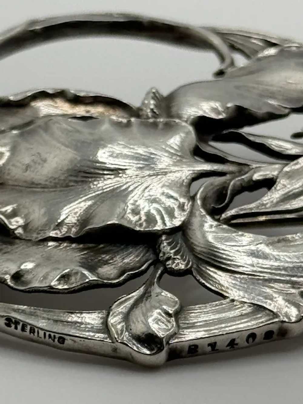 Antique Gorham Signed Art Nouveau Sterling Silver… - image 9
