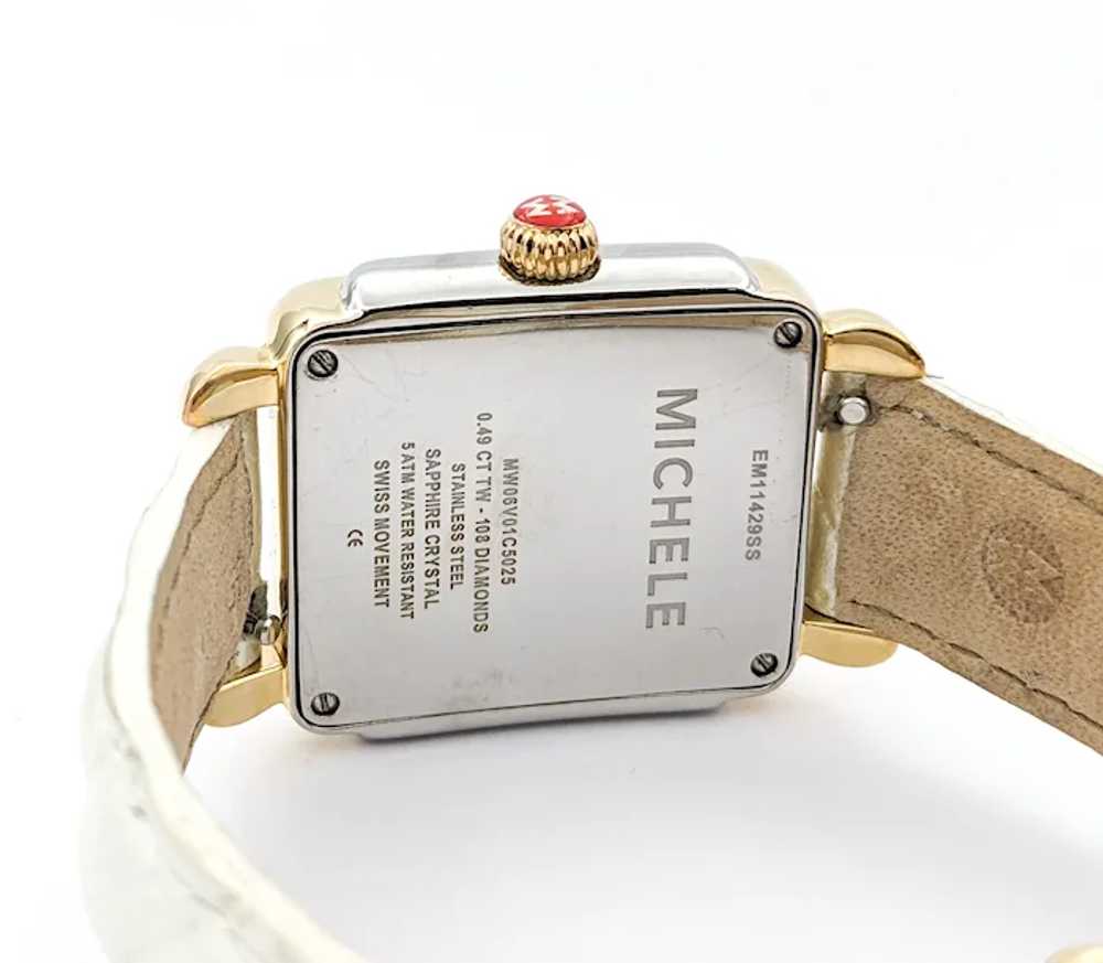 Diamond Michele MOP Deco Diamond Bezel Watch With… - image 5