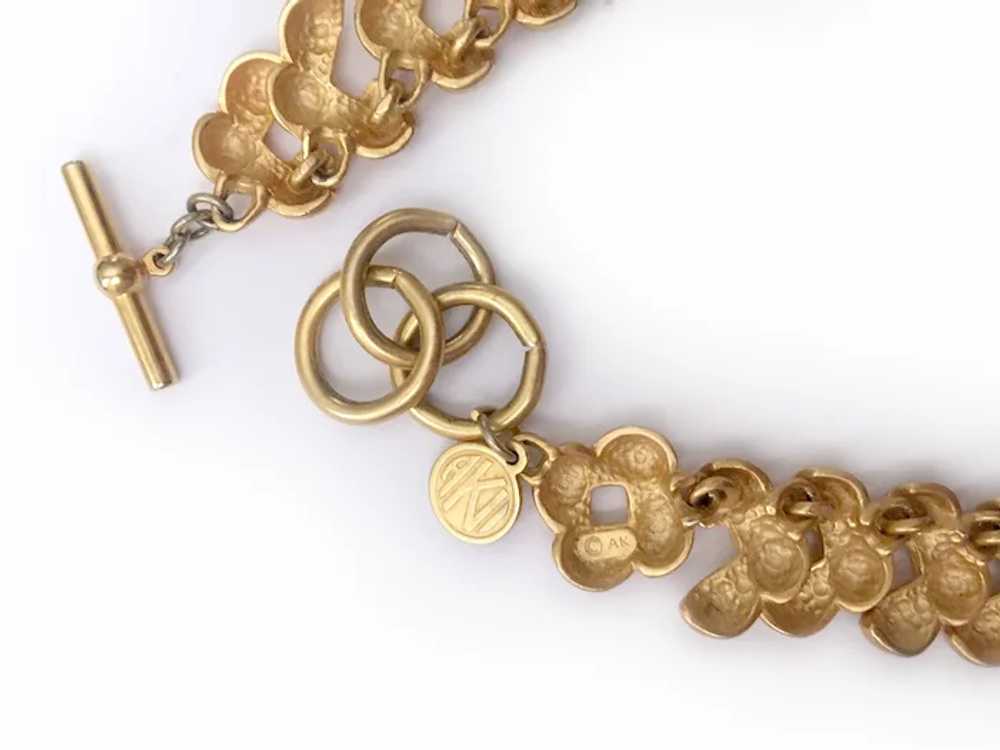 Anne Klein Golden 'Braid' Necklace - image 8