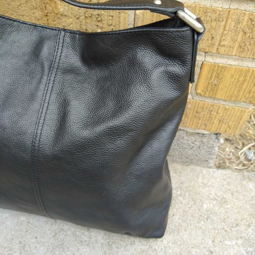 Kooba Black Pebbled Leather Large Hobo Shoulder B… - image 3