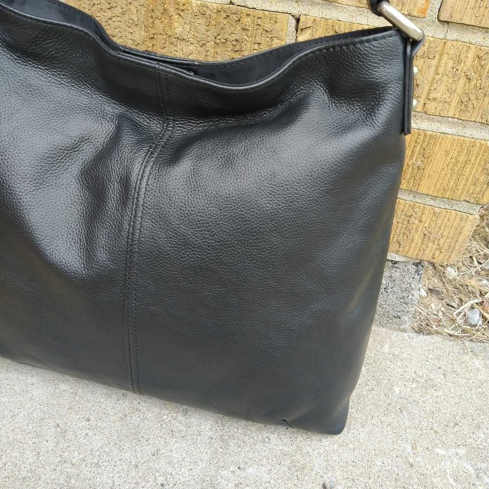 Kooba Black Pebbled Leather Large Hobo Shoulder B… - image 6